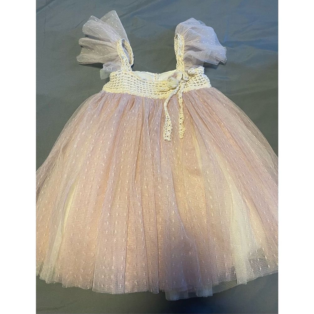 Tulleen dress flower girl tulle - EUC SIZE 3